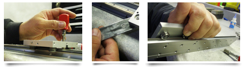 Preloading Linear Guide Wheels (v groove bearings)