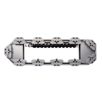 Top View of DTS2 Scroll Driven Track System - Oval Configuration